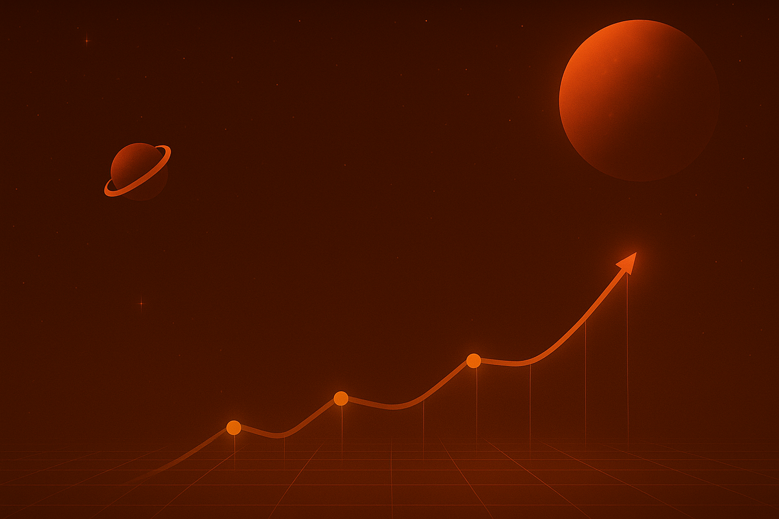 Mars space background